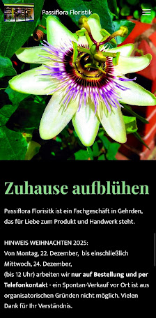 Passiflora Floristik