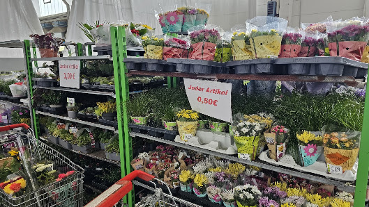 Restposten Blumenverkauf