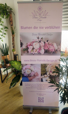 Bines Floristik Design (Auftragsmanufaktur für Dauerfloristik), Werkstücke aus Kunst- und Trockenblumen