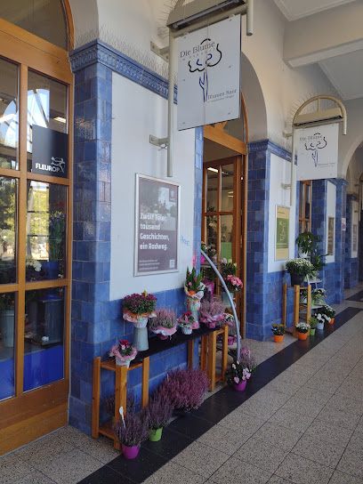 Die Blume im Bahnhof